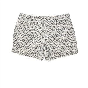 LOFT Jacquard Riviera Blue Geometric Shorts 2